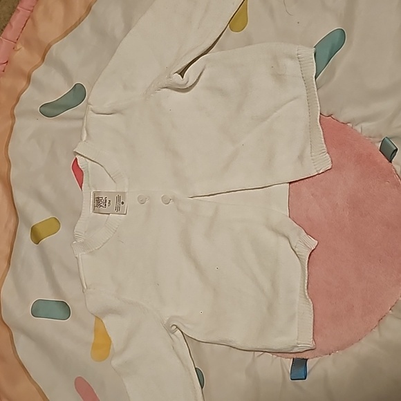 NWT Carter's 12m.set of pink unicorn 🦄  dress and white sweater with buttons - Picture 6 of 11